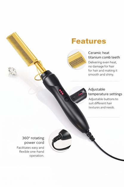 Titanium Straightening Comb