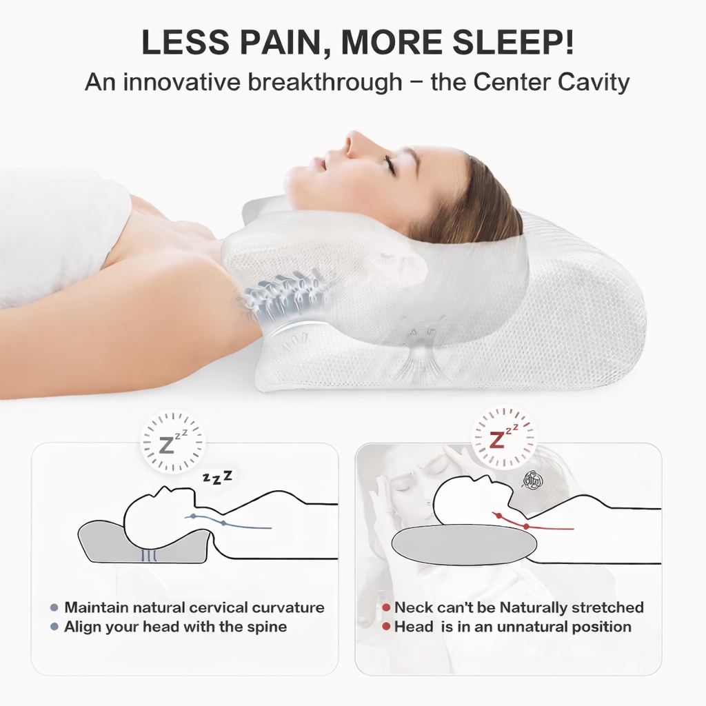 Neck Support Pillow for Deeper Sleep