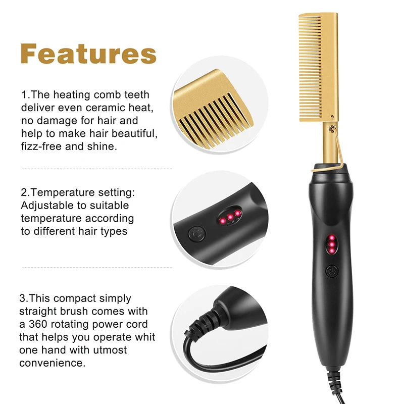 Titanium Straightening Comb